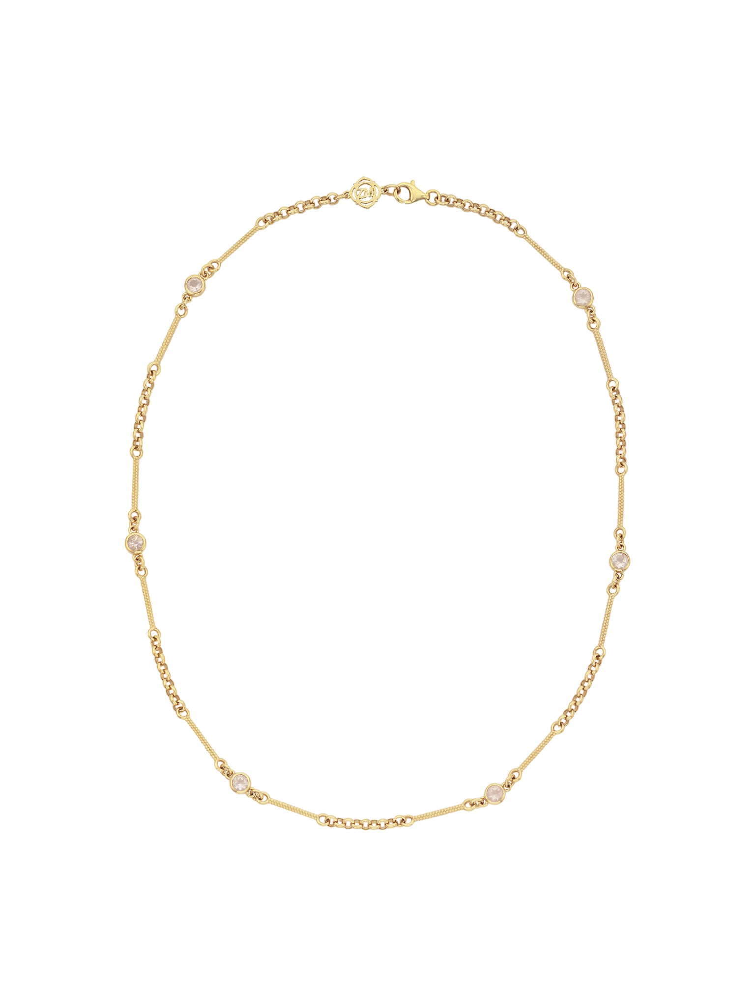 Azalea rose quartz necklace